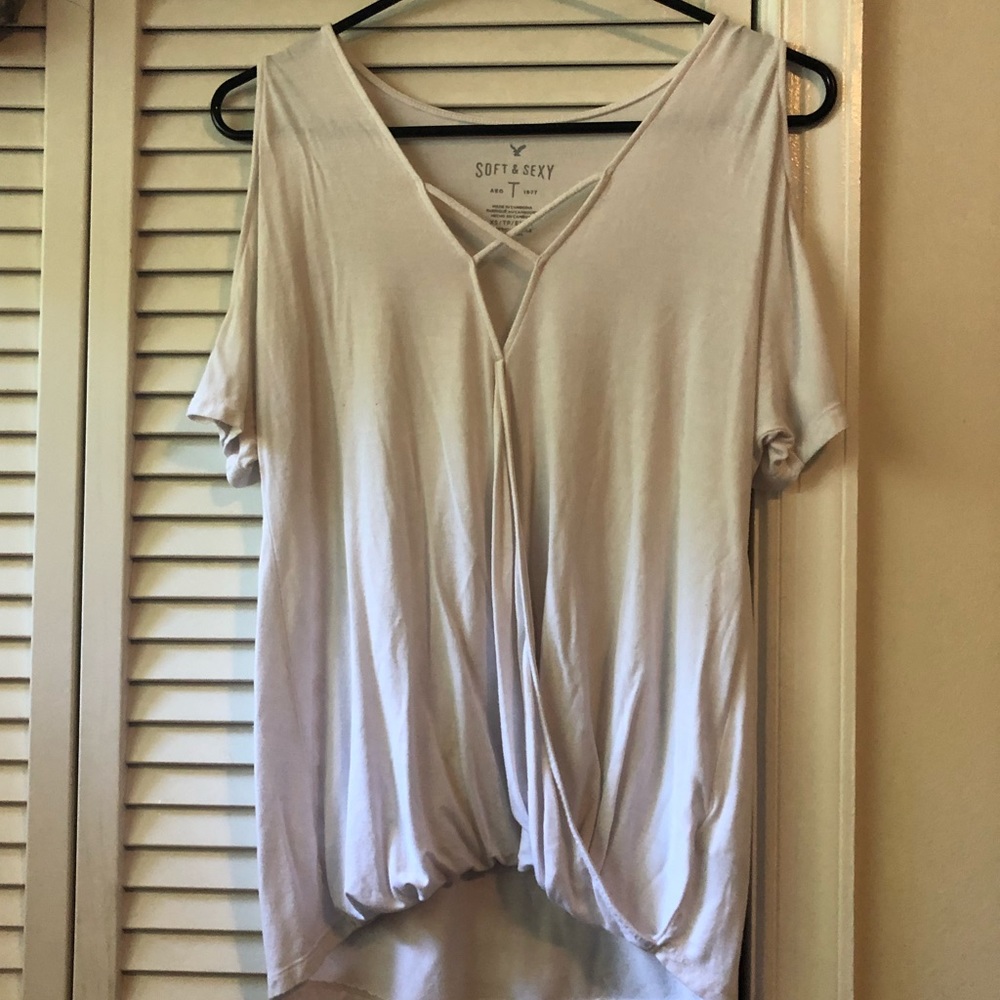 Stylish AE soft and sexy off the shoulder blouse